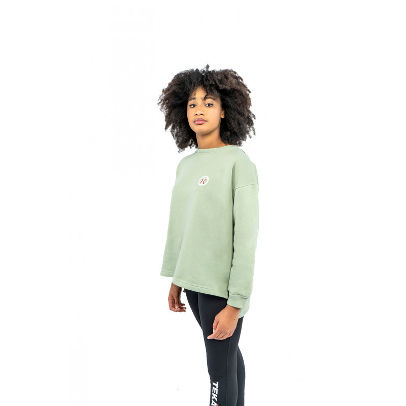 Oversized sweatshirt Almond green