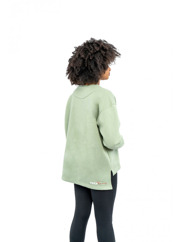 Oversized sweatshirt Almond green